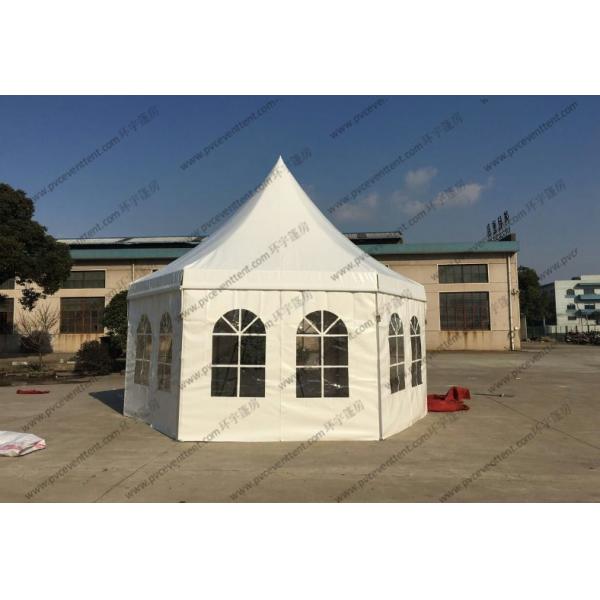 Aluminum Waterproof Pagoda Party Tent , High Peak Tents With Muslim Windows
