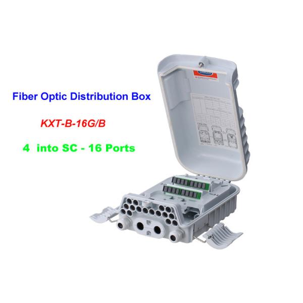 16 ~ 96 Cores FTTH Fiber Optic Distribution Box 4 into SC 16 Ports Wall mounting Holding pole