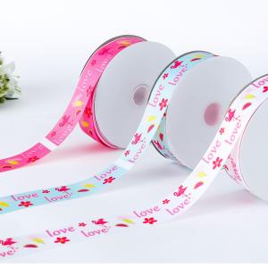 China Flamingo Valentine's Day Love Gift Decorative Valentine Ribbon on sale
