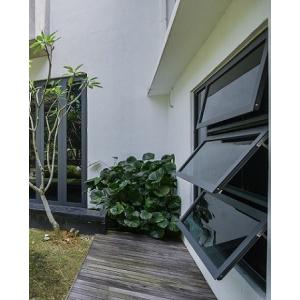 Cheap Tinted Glass Anodizing 1.4mm Aluminum Top Hung Window wholesale