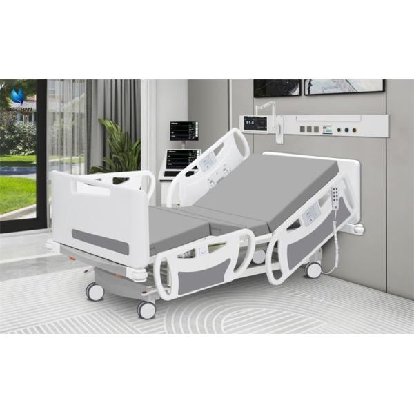 Critical Care Electric ICU Bed Integrated Bed Rail Controllers Hospital Room Furniture