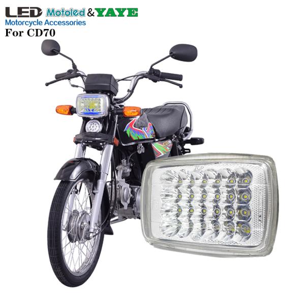 CD70 CG125 Motorcycle LED Headlight with DRL and Turn Signal
