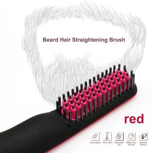 ROHS Ceramic Coated Teeth 2-In-1 Beard Straightener Brush