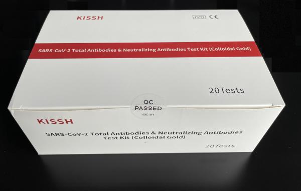 Quality Covid 19 Colloidal Gold Antibody Test kit home 15min KISSH for sale