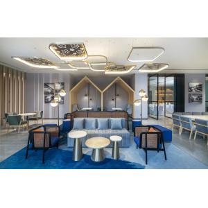 China Four Five Star Hotel Lobby Furniture Tea Table And Chairs Dia 500*750mm on sale