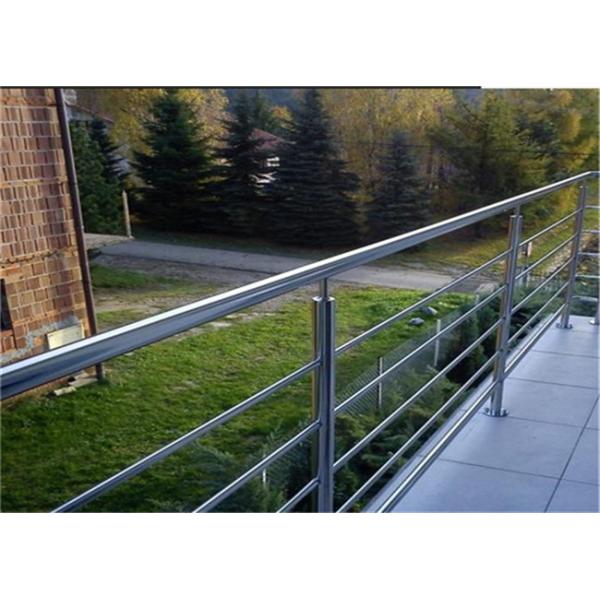 Mirror / Brushed Finish Building Railing Stainless Steel Rod Balustrade For Home
