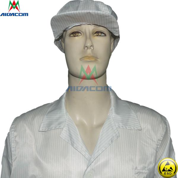 Dust Proof 100D 98% Cotton Antistatic Coveralls ESD Smock