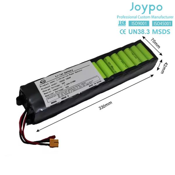 18650 Electric Scooter Lithium Ion Battery Pack 36V 7.5Ah With Smart BMS