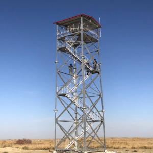 Prefabricated Watch Observe Military Guard Tower 50m