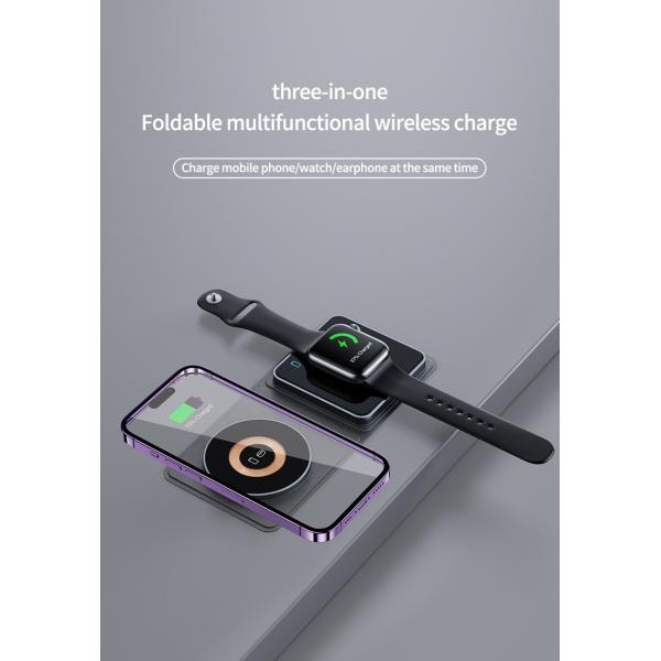 Wireless Charging Pad High Charging Efficiency Wireless Travel Charger