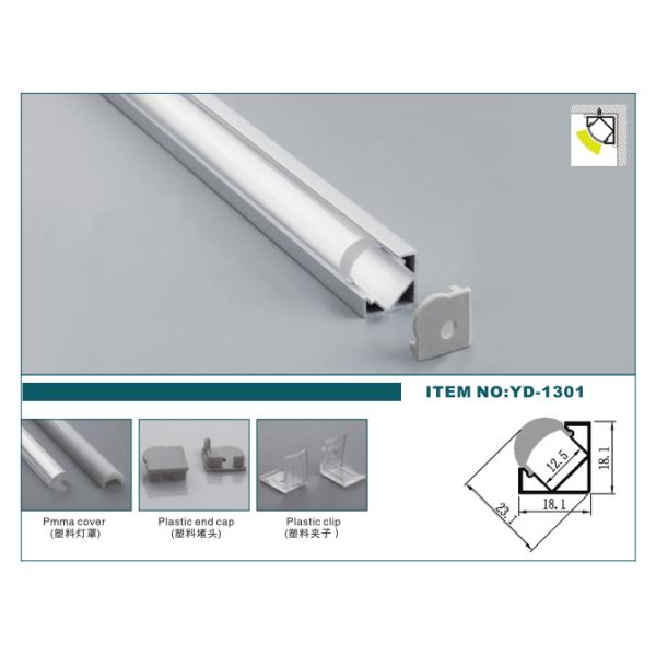 18.1*18.1mm Aluminium Extrusion Corner Profiles 2m 3m Length 60 Degrees