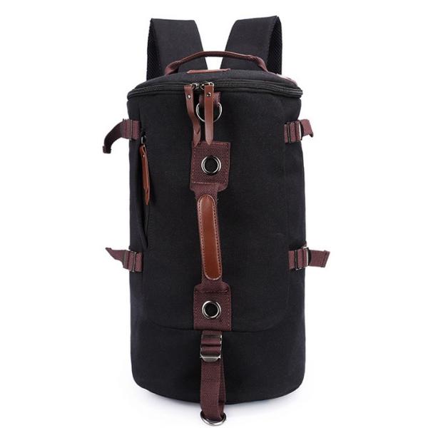 Shoulder bag schoolbag Korean version of casual outdoor canvas bucket bag travel bag man bag