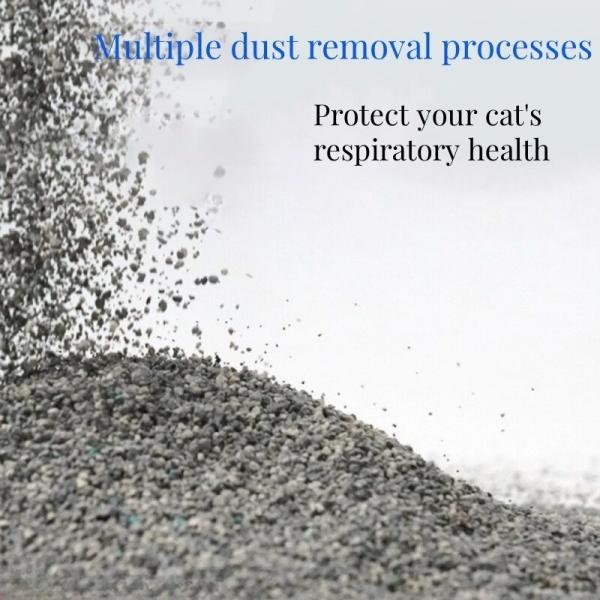 Easy Scooping Ore Cat Litter Grey Dustless Kitty Litter Natural Materials