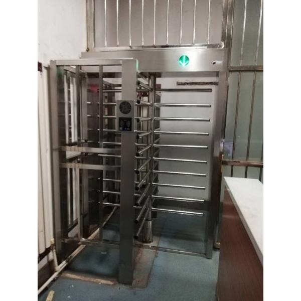304 Stainless Steel Full Height Turnstile with Anti-Trailing and Bi-directional Pass for Secure Access Control