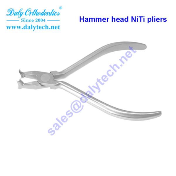 Hammer head NiTi pliers of dental pliers from orthodontics inc