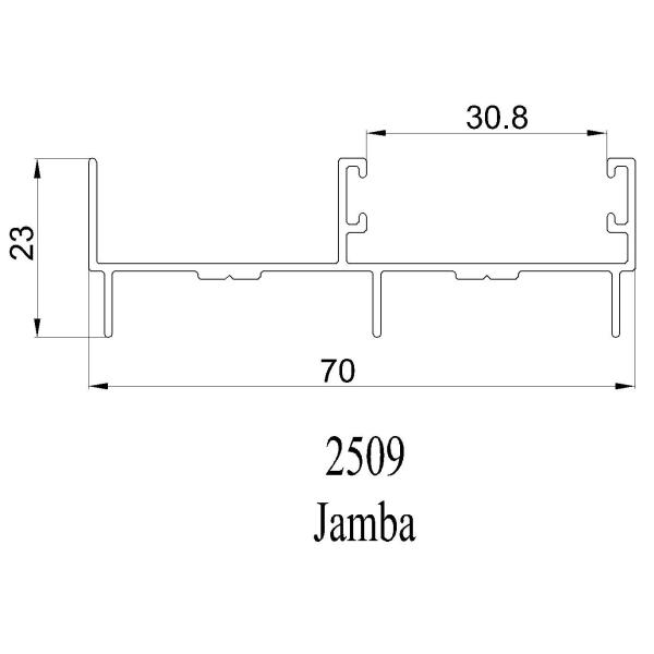 Aluminium Profile Price Per Kg For Window And Door 2509