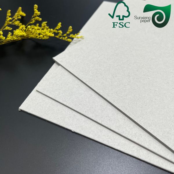 FSC Certified 3mm 3000 Micron Rigid Grey Craft Cardboard For Packaging