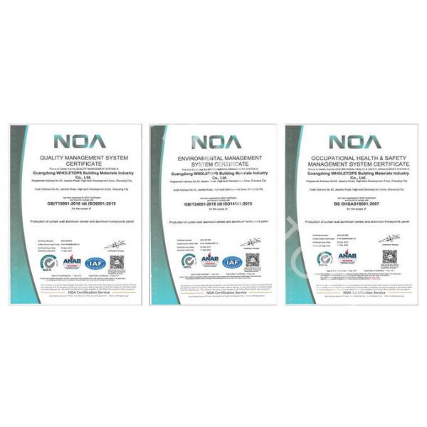 Fire Proof Indoor 7.0mm Aluminium Wood Panel Width 1250mm With Pattern Cutting