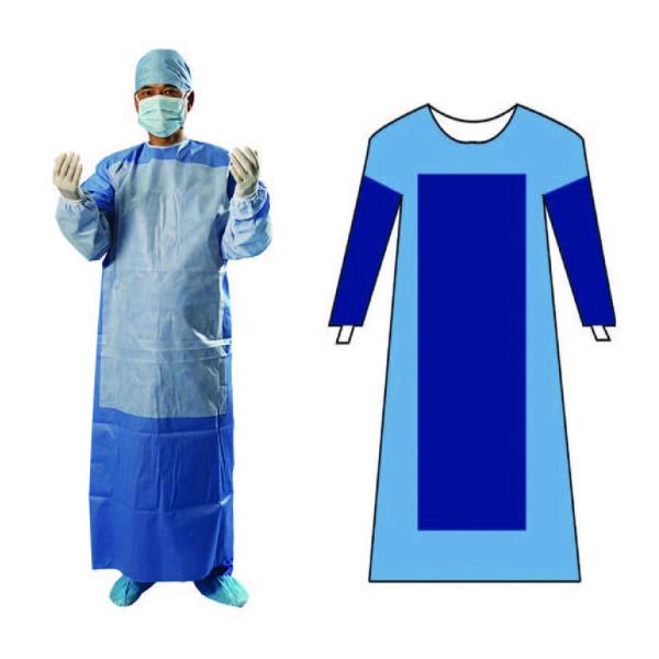 Anti - Static Disposable Surgery Gowns 45gsm Barrier Surgical Gown