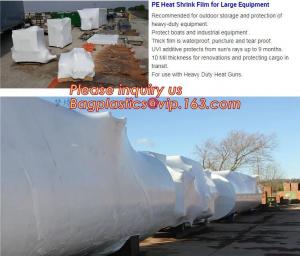 Cheap biodegradable shrink wrap 200 mic construction industrialJumbo construction industrial uv shrink wrap for yacht covering wholesale