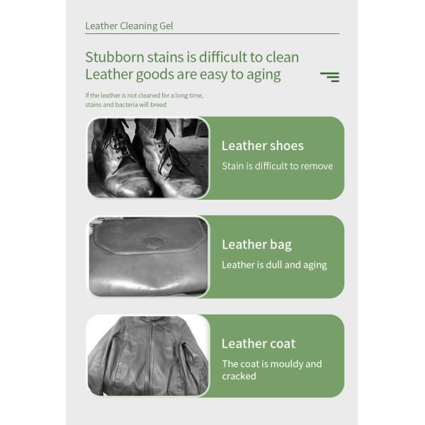 Antifungus Nourishing Leather Cream Cleaner Stain Remover Cleaning Gel