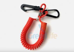 Cheap Floating Ultra Watercraft Jet Ski Safety Lanyard Tether 15CM Long With Plastic Hook / Carabiner wholesale