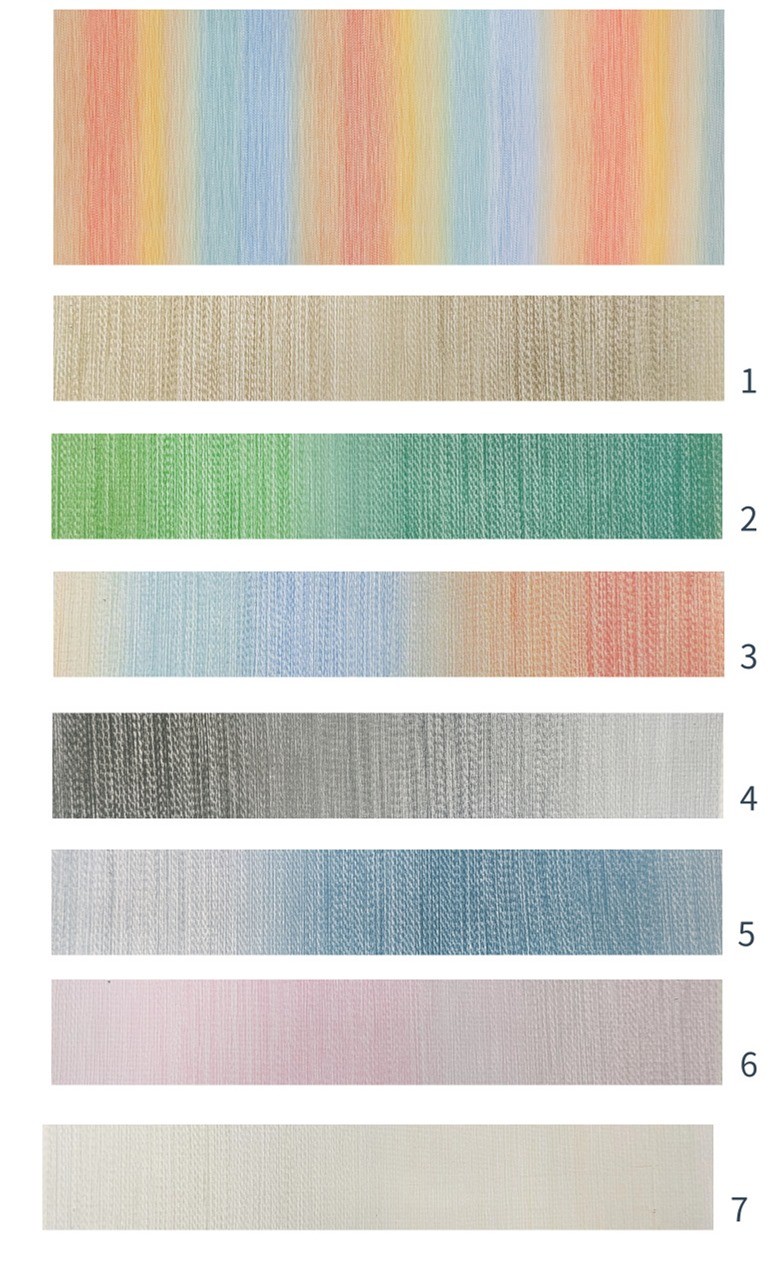 0.8mm Rainbow Gradient Printed Flower PVC Leather For Handbag Packing Box Phone Case Decoration Usage