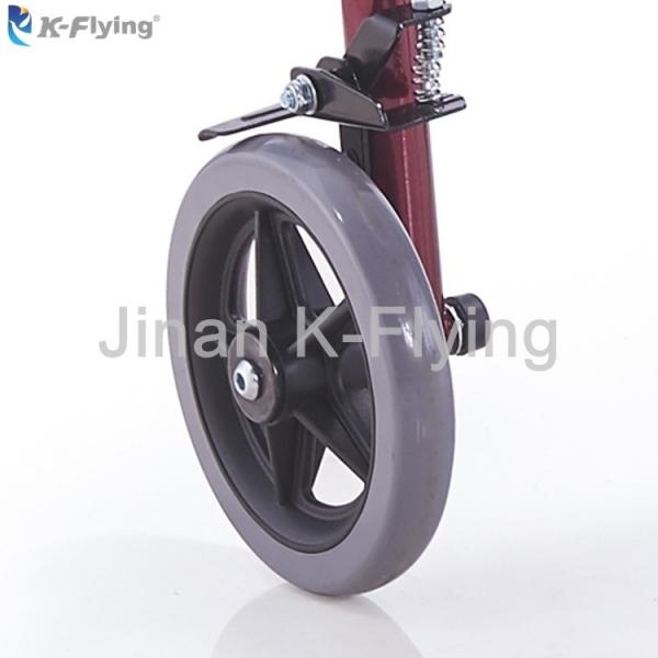 Four Wheel Medical Rehabilitation Equipment Aluminum Folding Rollator Walker