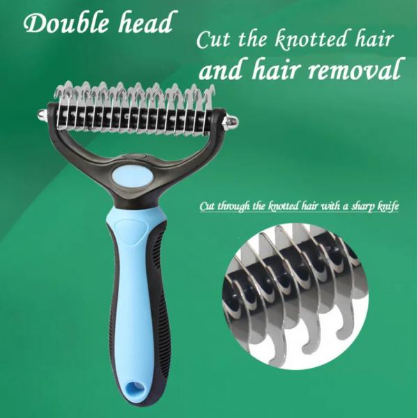 Custom Self Cleaning Cat Brush Red Blue Dog Hair Remover Comb