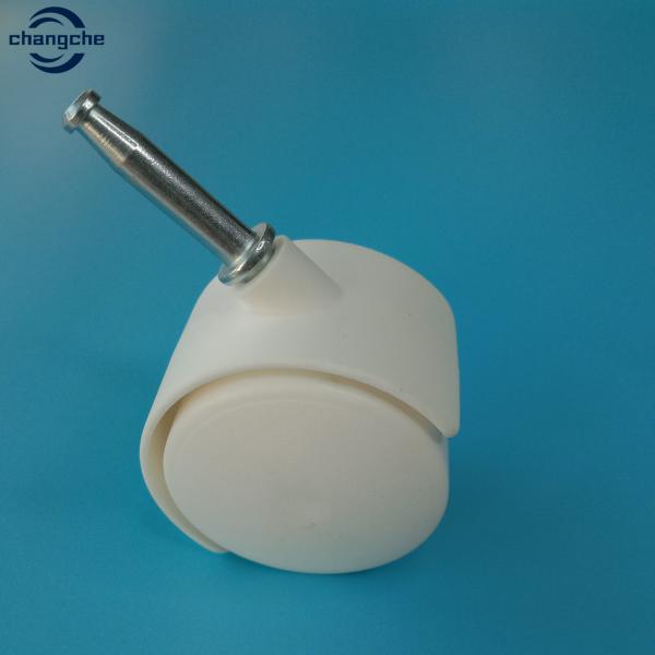 TUV Black PVC Castor Wheels 50mm With Brakes Stem 35KG