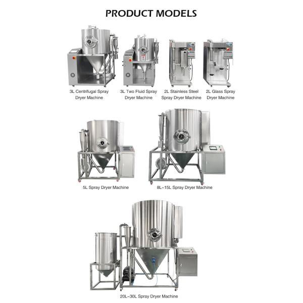 5l Industrial Coffee Spray Dryer Machine Detergent Spray Dryer Coffee Powder Making Machine