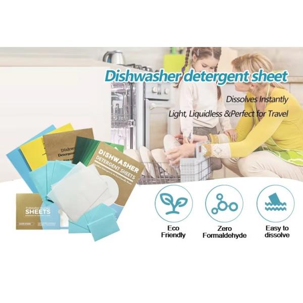 ODM Eco Friendly Dishwasher Sheets No Phosphorus Convenient And Effective