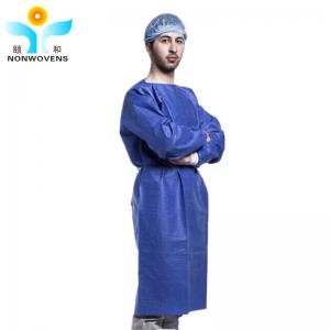 China SMS SSMMS Disposable Surgical Gown , YIHE Medical Protective Gown Sms Surgical Gown on sale