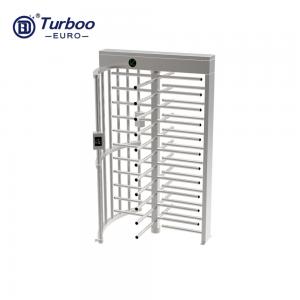China Electronic Full Height Turnstile Access Control System 2.2m 304 Stainless Steel on sale