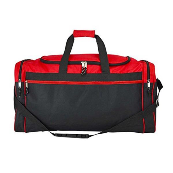 Two Tone Polyester Gym Duffel Bag Waterproof For Outdoor Activity / Travel