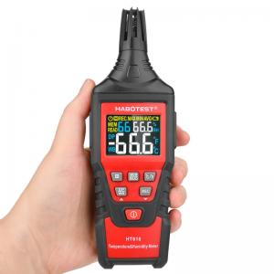 China Black And Red HT618 100% Digital Temp And Humidity Meter on sale
