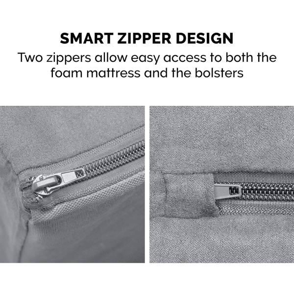 4.8kg Cooling Memory Foam Dog Bed 44in Machine Washable Pet Bed