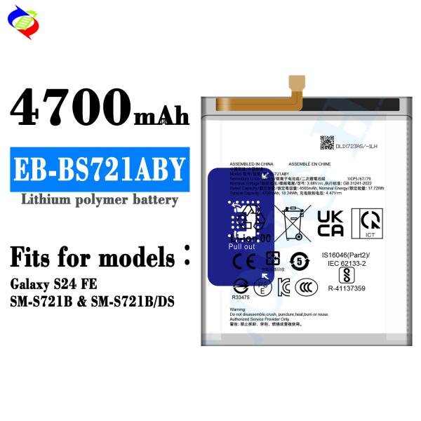 China High-quality Battery Production Lithiumn Mobile Cell Phone Battery For Samsung Galaxy S24 FE S22 EB-BS721ABY