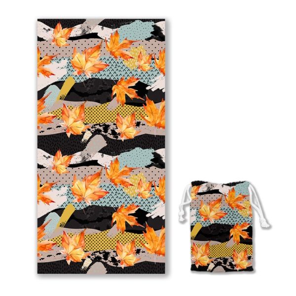 Luxury Double-Sided Microfiber Beach Towel Soft, Quick-Dry Customizable with Matching Storage Bag Custom Beach Towel