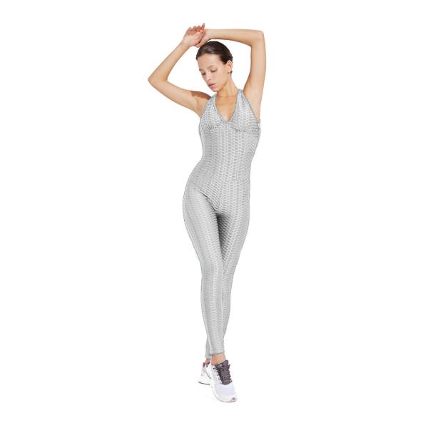 Women Yoga Jumpsuit Backless Sleeveless Yoga Suit Set Butt Lifting