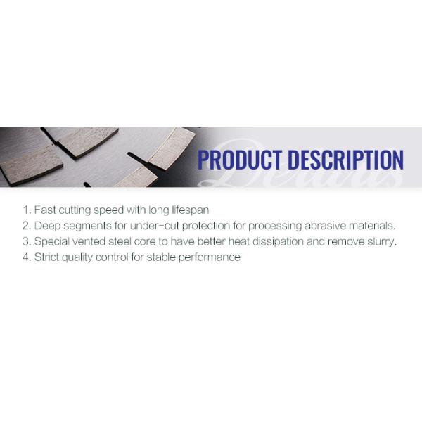 Protection Teeth Cutting Disc for Marble Ceramic Tiles Porcelain Concrete Masonry