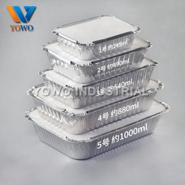 Quality 2lb 220*160*50mm Aluminum Food Storage Containers for sale