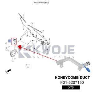 OEM F01-5207150 HONEYCOMB DUCT for Jetour X70