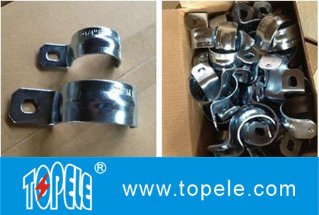 1/2 - 4 Inch , IMC Conduit And Fittings Zinc Plated Steel conduit strap / One Hole Conduit Pipe Clamp