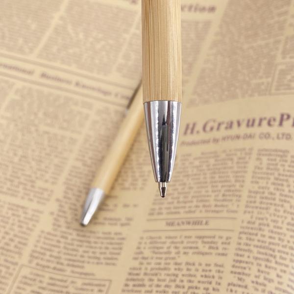 2 in 1 Colorful Bamboo Wood Ballpoint Pen Touch Screen Promotional Ball Pen