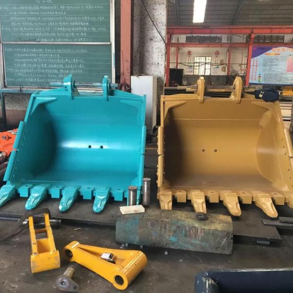 PC200 Heavy Duty Excavator Buckets With Thumb Q355 Mini Digger