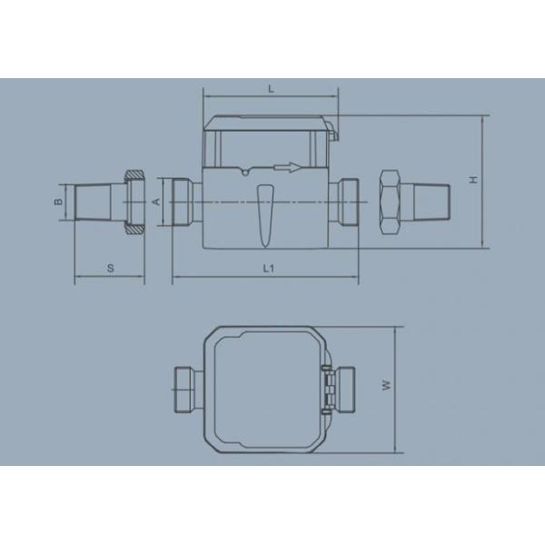 Residential Water Meter Utility Billing RS485 Modbus