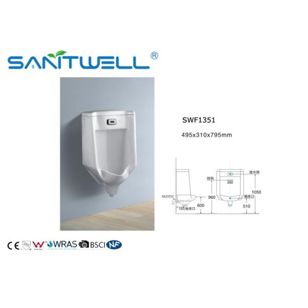 SWF1351 Ceramic Urinal Self-cleaning glaze style Wall Mounted Installation
