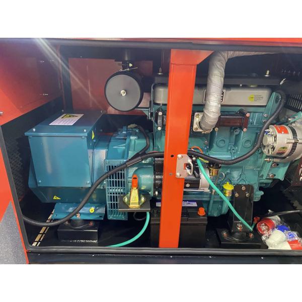Green 22kva Diesel Engine Generator Set Mechanic Start System Customized Rated Voltage