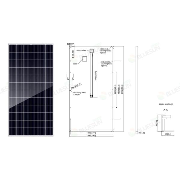 Price Solar Panels Kuwait Market 320w 330w 340w 350w Solar Panel Polycrystalline